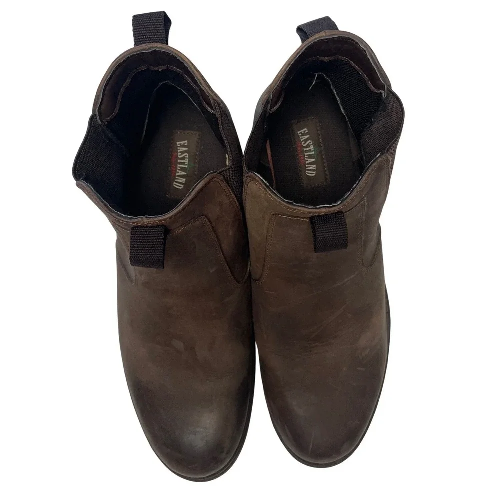 Eastland Daily Double Brown Leather Chelsea Boot Men's 13D